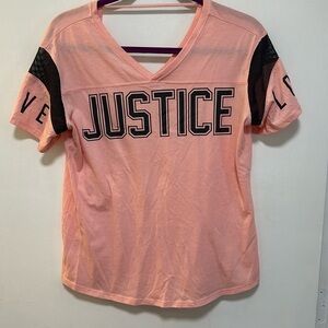 Girls Justice Active short sleeve shirt size 14/16